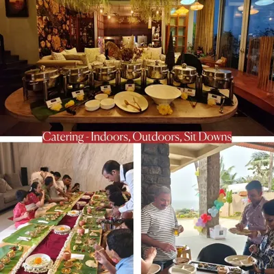 Whether it's an indoor buffet, an outdoor gathering, or a traditional sit-down meal on banana leaves, I can cater to any event style. Here’s a look at the different types of catering setups I offer.