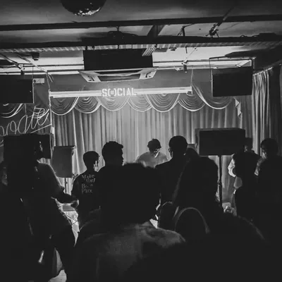 A black and white shot from the Dance Ok Please night in Bangalore. The energy was incredible, and I had a great time dropping a mix of drum and bass and jungle for a packed house.