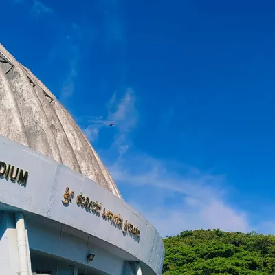 A view of our training home, the Shree Kanteerava Indoor Stadium. This beautiful and professional facility is where our athletes work hard every day to turn their dreams of becoming champions into reality.