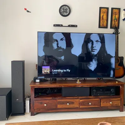 This is a Polk Audio Monitor XT series setup I delivered for a client in Goa. He initially chose a different package, but after discussing his amplifier, I recommended this more powerful system. Trusting my guidance paid off, and he now has a setup that truly fills his space with rich, dynamic sound for both music and movies.