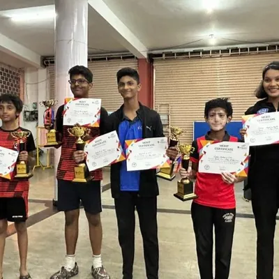 A proud moment for our academy as a group of our players display their certificates and trophies. Their collective success highlights the strength of our competitive training program.