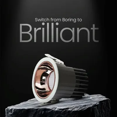 I help you switch from boring to brilliant. This image features one of my premium spotlights, which provides superior illumination and a sophisticated design to elevate your space.