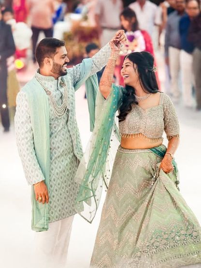 Sangeet photography by AK Smoke Films
