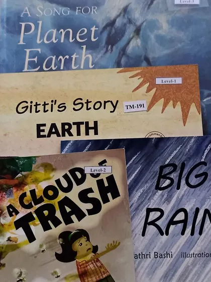 A selection of books we read for World Environment Day. Storytelling is a powerful tool I use to teach children about important topics like conservation and caring for our planet.