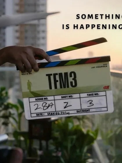 The clapperboard from the set of 'The Family Man 3'. We are thrilled to be part of such a popular OTT series, providing our expertise in ballet and movement to contribute to the show's narrative.