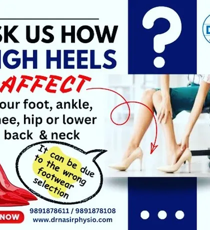 High heels can affect more than just your feet; they can cause a chain reaction of pain in your ankles, knees, hips, and even your lower back and neck. We can help you understand and treat pain caused by your choice of footwear.