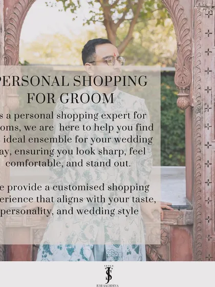 As a personal shopping expert for grooms, I help you find the ideal ensemble for your wedding day. We focus on a customized experience that aligns with your taste, personality, and wedding style.