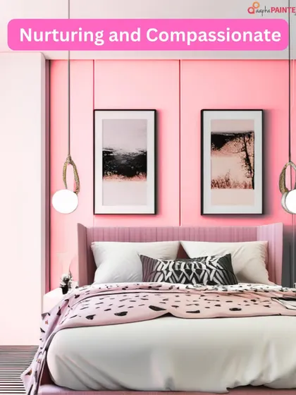 A pink bedroom can create a nurturing and compassionate environment, promoting love and calm. It's a perfect choice for a peaceful sanctuary.