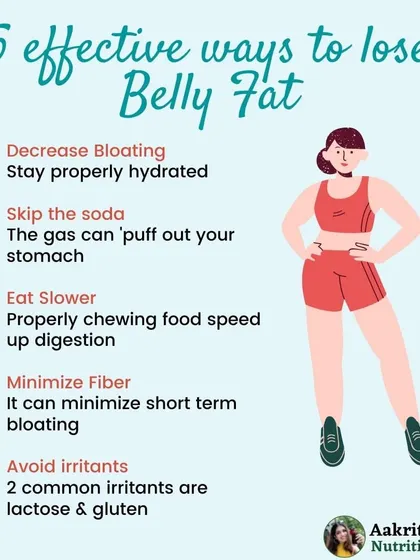 Struggling with belly fat often goes hand-in-hand with bloating and poor digestion. This guide offers five effective tips, like eating slower and avoiding irritants like lactose and gluten, to help decrease bloating and create a flatter midsection.
