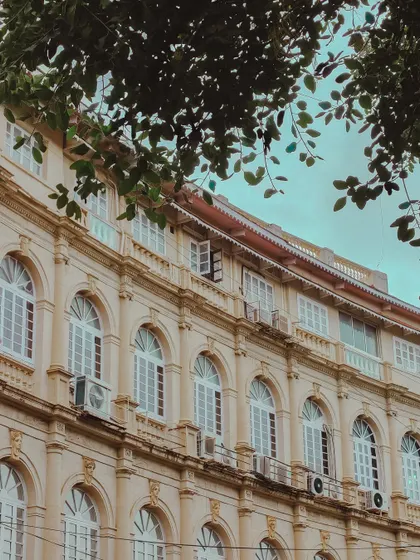 The elegant arched windows of a heritage building in Fort, Mumbai. I love capturing these details that give the city its character.