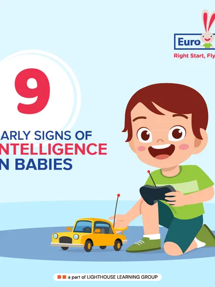 Is your little one a genius in the making? This infographic series explores nine early signs of intelligence in babies, helping you recognize and nurture their budding potential.