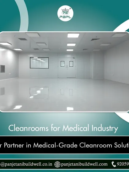 A medical-grade cleanroom, showcasing its sterile and well-lit interior. We are your partner in medical-grade cleanroom solutions, upholding stringent cleanliness standards vital for patient safety.