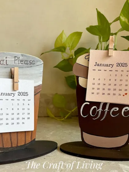 Are you a chai or coffee person? These cute desk calendars are perfect for any beverage lover, adding a fun and personal touch to your desk.