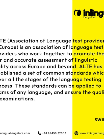 This post defines ALTE, the Association of Language Test Providers in Europe. ALTE establishes common standards to ensure the quality and fairness of language examinations, which we strictly follow.