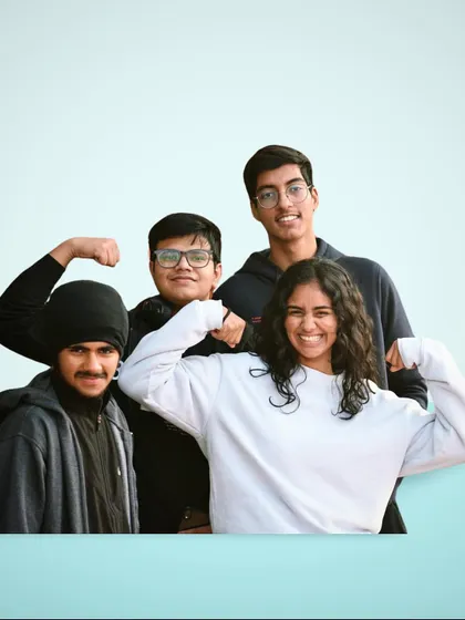 Having fun and flexing with the squad. We believe in building strong bonds and enjoying our time together, both on and off the court.
