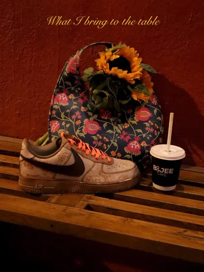 Bringing a touch of luxury to the coffee-dye process. These Nike Air Force 1s feature a custom Dior-inspired print over a rich, coffee-stained base, finished with bright orange laces for a pop of color.