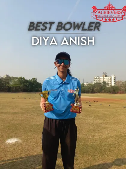 Diya Anish awarded 'Best Bowler' for her skillful and impactful bowling throughout the tournament.