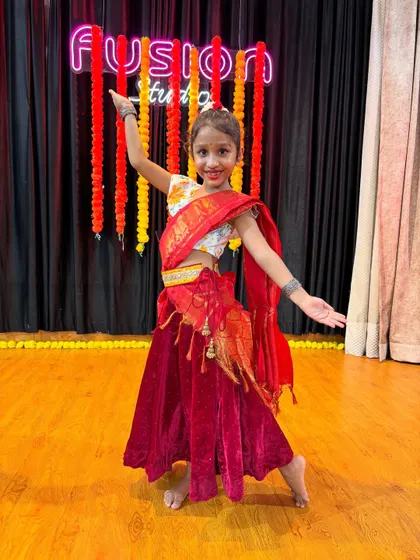 Our little performers dressed up and ready for their end-of-batch video shoot. We love seeing their confidence shine through.