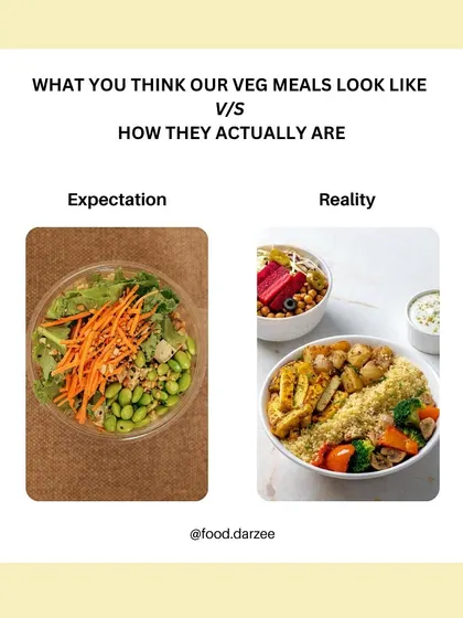 Your expectation of a veg meal might be a boring salad, but the reality with us is a vibrant, satisfying feast. We make sure our vegetarian meals are anything but ordinary.