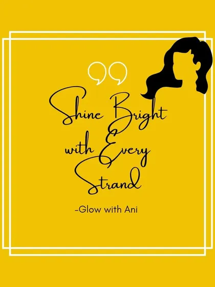 A little quote from me to you. I truly believe this. Shine bright with every strand.