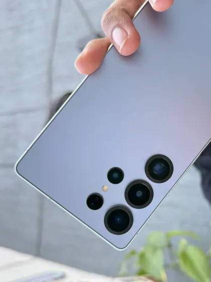 A detailed close-up of the camera lens array on my phone. This shot focuses on the technology that allows me to capture the world with such clarity.