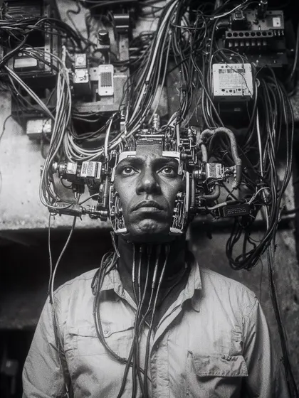 Sometimes, a single portrait can tell a whole story. This piece, "wirehead," is a gritty, intimate look at human-machine integration. It represents the darker, more personal side of my work, exploring themes of identity in a cyberpunk future.