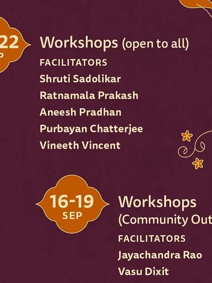 An announcement for the Jackfruit children's festival workshops. I am always honoured to be invited to facilitate sessions and be part of community outreach programs that bring art to more people.