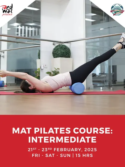 For those who have completed the foundation course, the Intermediate Mat Pilates module offers a chance to deepen your knowledge with advanced exercises and techniques using props like the foam roller.