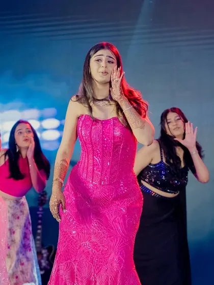 A bridesmaid's dance is a must. This bride wanted a performance that was a perfect blend of drama, fun, and girl gang vibes, and her squad delivered.