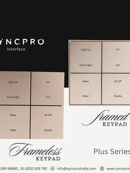 We offer design choices to match your aesthetic. The Plus Series keypad is available in both a modern, frameless design for a seamless look and a classic framed version for a more traditional feel.