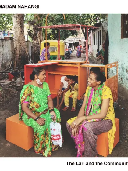 (Hero Item) The Madam Narangi project is more than a street cart; it is a mobile piece of the public realm. Here, the 'lari' becomes a place for community, conversation, and commerce, demonstrating our belief that thoughtful design can support and dignify daily life.
