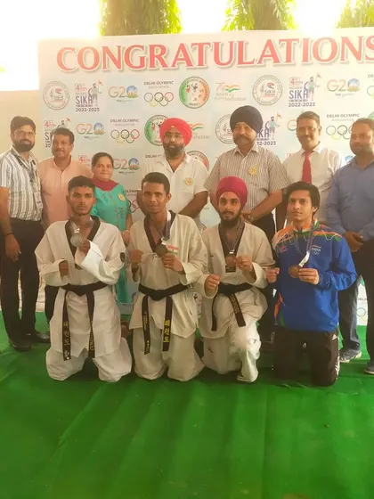 Our senior male athletes after their successful bouts at the 4th National Sikh Games. Their experience and leadership inspire our younger fighters.