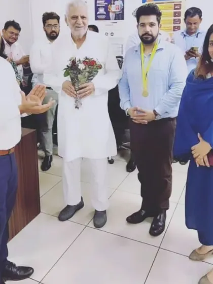A moment of celebration with my team and seniors in the office. Success is a team effort, and I carry that collaborative spirit into my legal practice.