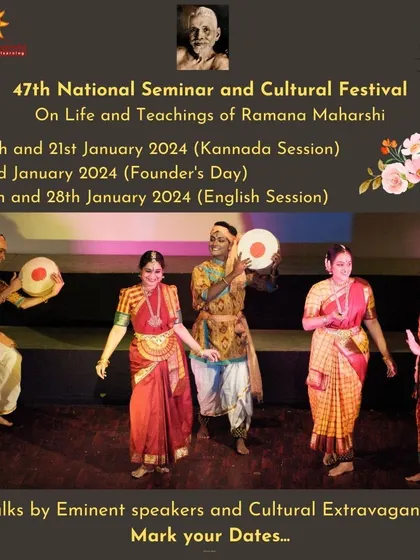 A vibrant announcement for our 47th National Seminar and Cultural Festival. The image of dancers in performance captures the spirit of the cultural extravaganza that accompanies the scholarly talks.