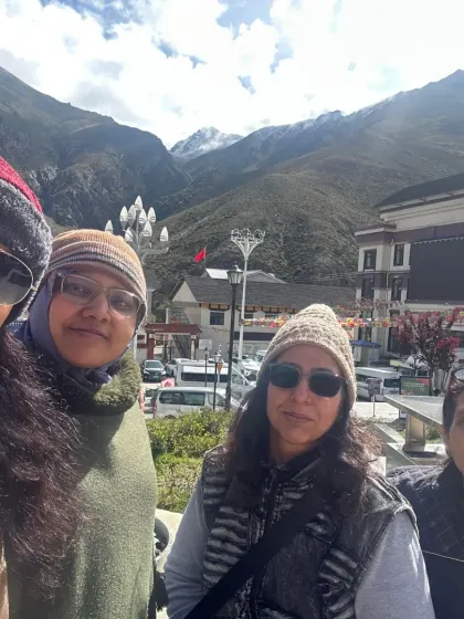 A group of women from our sangha, their faces reflecting the joy and fulfillment of the journey.