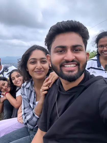 Another group selfie from one of our treks. Capturing these moments is part of the fun, and you'll go home with a phone full of memories.