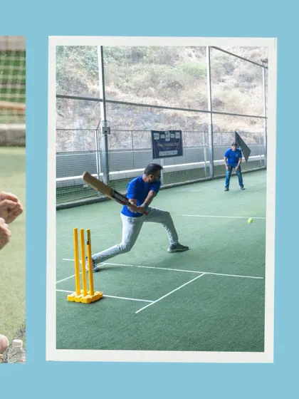 The crack of the bat, the cheer of the crowd. This is the peak action from a corporate cricket tournament I hosted. I create an atmosphere where every player feels like a champion, making for an epic team-building day.