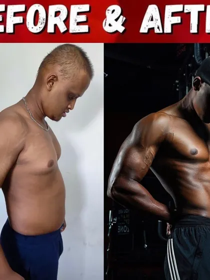 This client struggled with poor diet habits for years. This before and after shows how he finally achieved visible abs by transforming his nutrition with my guidance.