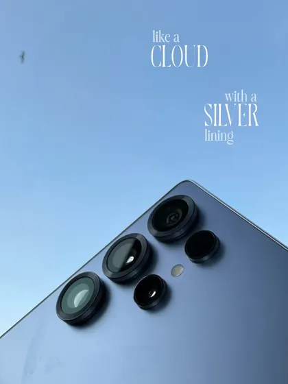The first look at a new piece of gear. This clean, aspirational shot of the Samsung Galaxy S25 Ultra against the sky is how I introduce a new creative tool.