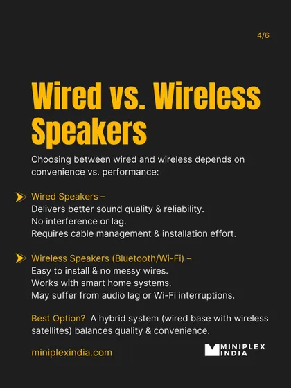 Wired vs. Wireless Speakers: I break down the differences. Wired speakers generally offer better, more reliable sound quality, but wireless options offer convenience.