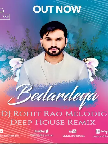 The cover art for my Melodic Deep House Remix of 'O Bedardeya'. The soft colors and floral elements reflect the emotional and atmospheric nature of the track.