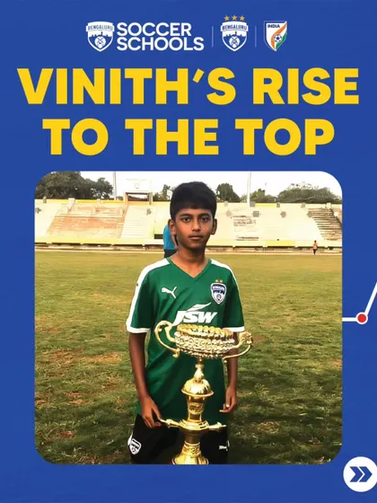 Vinith Venkatesh's journey from a young boy with a dream to playing for India is a powerful story of what can be achieved through our player development pathway.