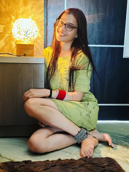 Me with my creation. I am so happy with how this globe lamp turned out. It’s moments like these, seeing a challenging idea come to life, that make me love what I do.