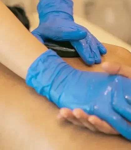 Our Hot Stone massage uses delicately scented body oils to help the warm stones glide smoothly over the skin. This enhances the sensory experience and promotes ultimate relaxation.