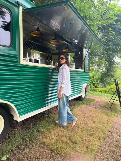 A candid moment in my favorite casual outfit.