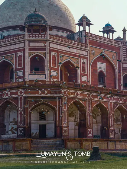 The magnificent architecture of Humayun's Tomb in Delhi. The intricate details and grandeur of Mughal architecture are always inspiring to photograph.