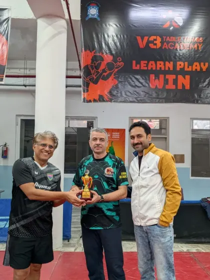 Another winner from our corporate tournament. I enjoy organizing these events to promote the sport among adults and working professionals in the community.