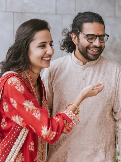 A candid moment of laughter during the ring ceremony. These are the genuine, unscripted interactions that make event photography so special.