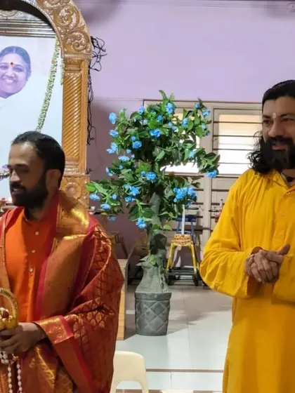 I was happy to inaugurate the Yoga Volunteers Course in association with Mata Amritanandamayi Ashram. It is wonderful to collaborate with other spiritual organizations to spread the teachings of yoga.