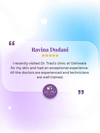This review from a patient at our Oshiwara clinic mentions an "exceptional experience" and notes that all our doctors are experienced and technicians are well-trained. We are proud of our team's expertise.